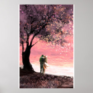 Affiche arbre et nature - amour