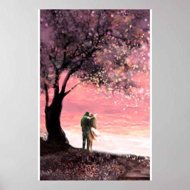 Affiche arbre et nature - amour (Devant)