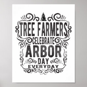 Affiche Arbre fermier Arbor Day Cadeau Jour des terres Sau