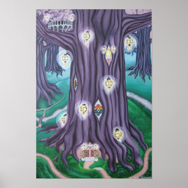 Affiche Arbre géant en Améthyste (Devant)