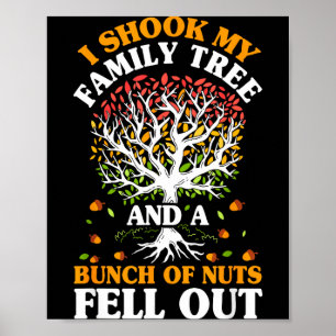 Affiche Arbre généalogique de la famille Shook Les noix so