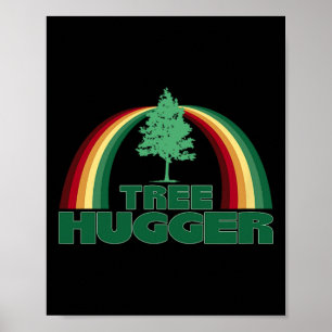 Affiche Arbre Hugger Jour des terres Arbre De l'environnem