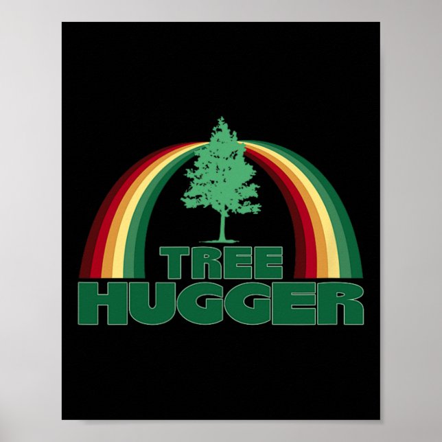 Affiche Arbre Hugger Jour des terres Arbre De l'environnem (Devant)