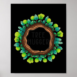 Affiche Arbre Hugger Nature Protection De l'environnement 