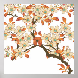 Affiche Arbre japonais
