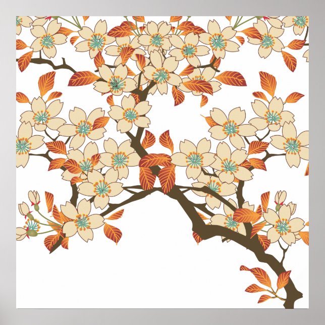 Affiche Arbre japonais (Devant)