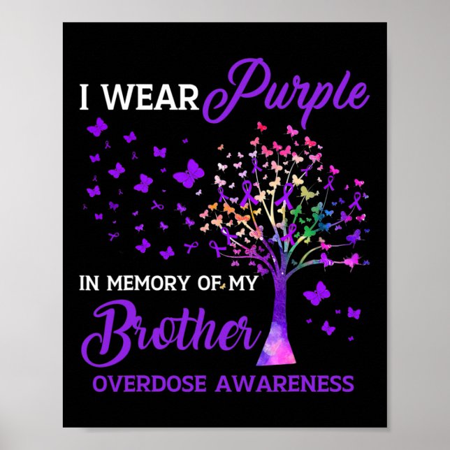 Affiche Arbre Je Porte La Mémoire Violette Du Frère Overdo (Devant)