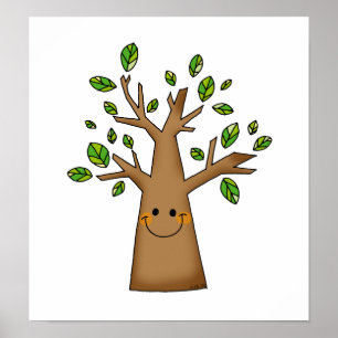 Affiche arbre mignon