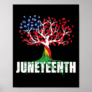 Affiche Arbre racine africain cultivé américain JunetDix N