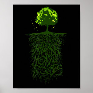 Affiche Arbre Racine Connaissez votre origine Nature De l'