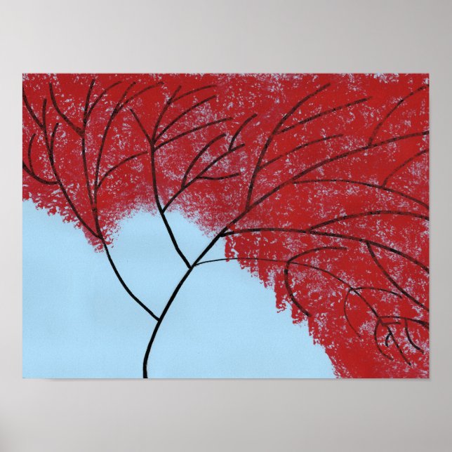 Affiche Arbre Rouge (Devant)