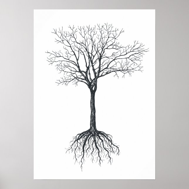 Affiche Arbre sans feuille (Devant)