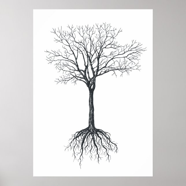 Affiche Arbre sans feuilles (Devant)