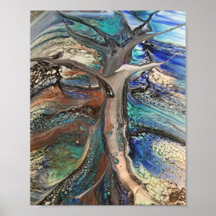 Affiche arbre sauvage Abstrait