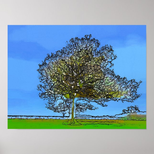 AFFICHE ARBRE SOLITAIRE (Devant)