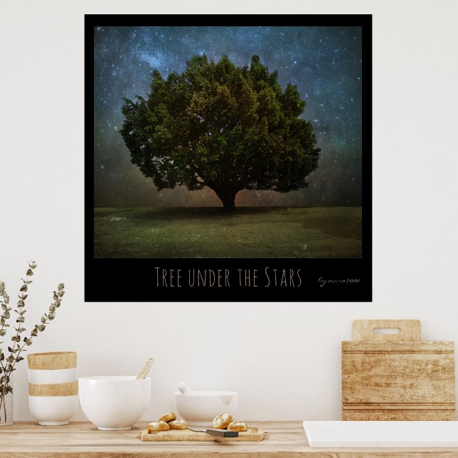 Affiche Arbre sous les étoiles (Cuisine)