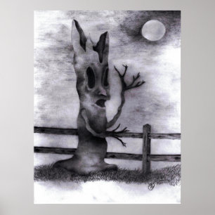 Affiche "Arbre Spook" vide à l'intérieur