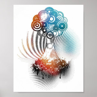 Affiche Arbre sur un rêve de nuage