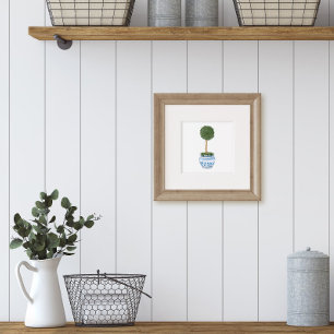 Affiche Arbre Topiaire Unique dans l'Art de Planteur Chino