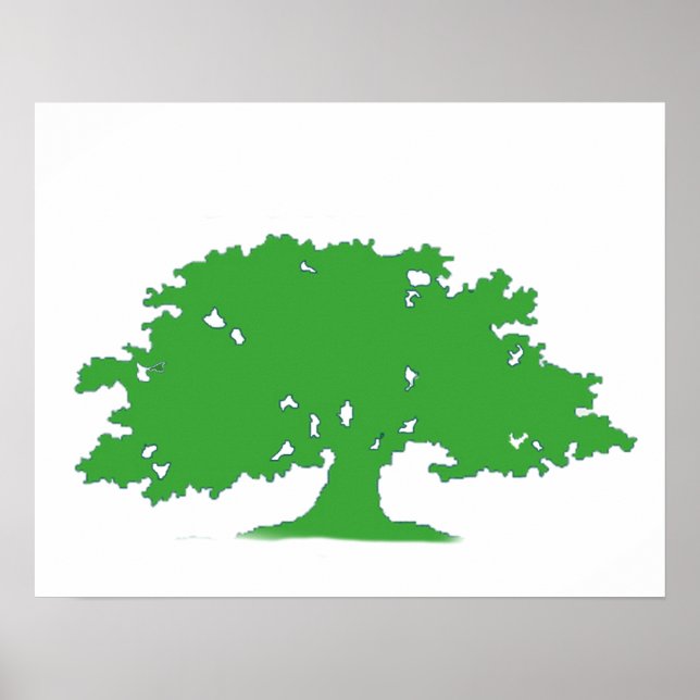 Affiche Arbre vert (Devant)