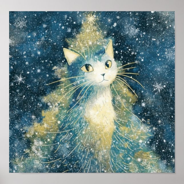 Affiche ArbreDeNoelChatWhimsy (Devant)