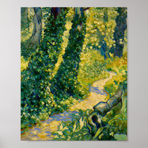Affiche Arbres au lierre de Van Gogh Hôpital Saint-Paul