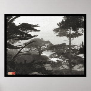 Affiche Arbres - Carmel par la mer, la Californie