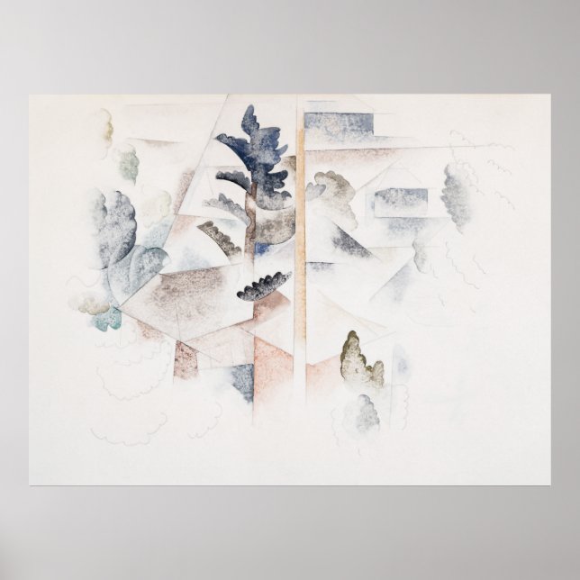 Affiche Arbres et architecture des Bermudes par Charles De (Devant)