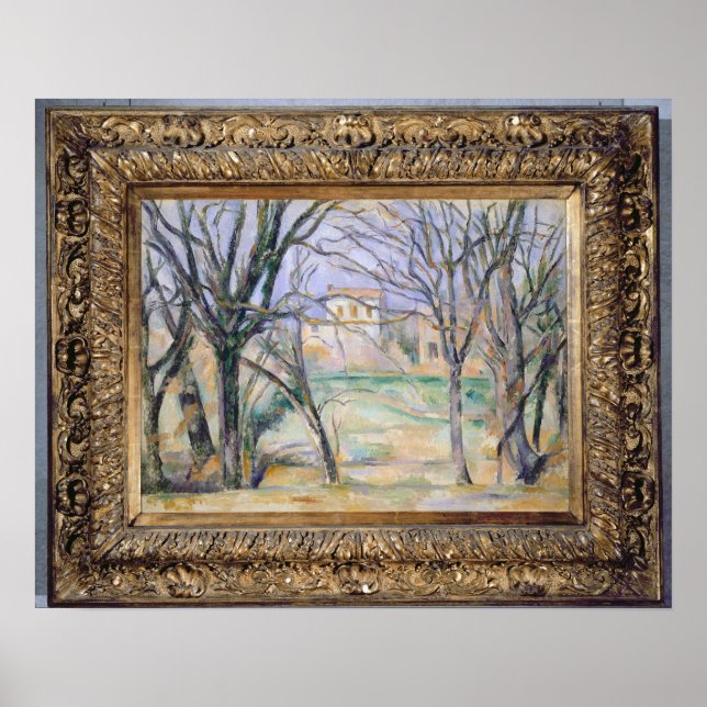 Affiche Arbres et maisons, 1885-86 (Devant)