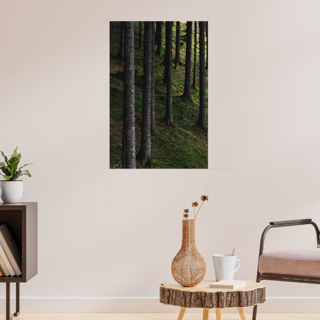 Affiche Arbres et mousse verte (Salon 3)