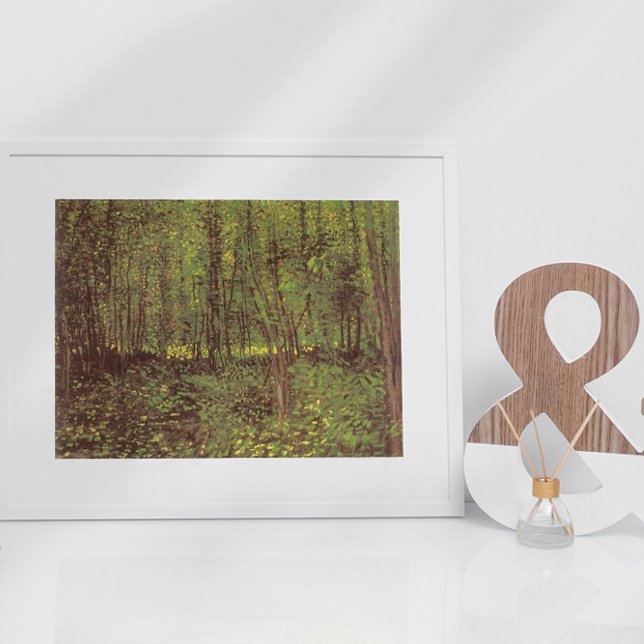 Affiche Arbres et sous-bois par Vincent van Gogh (Créateur téléchargé)