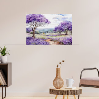 Affiche Arbres Jacaranda de Maui
