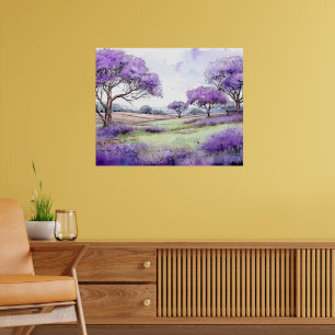 Affiche Arbres Jacaranda d'Ulupalakua