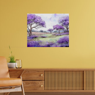 Affiche Arbres Jacaranda d'Ulupalakua