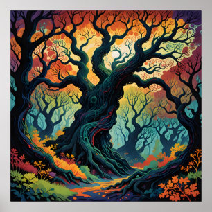 Affiche Arbres mystiques Abstraits