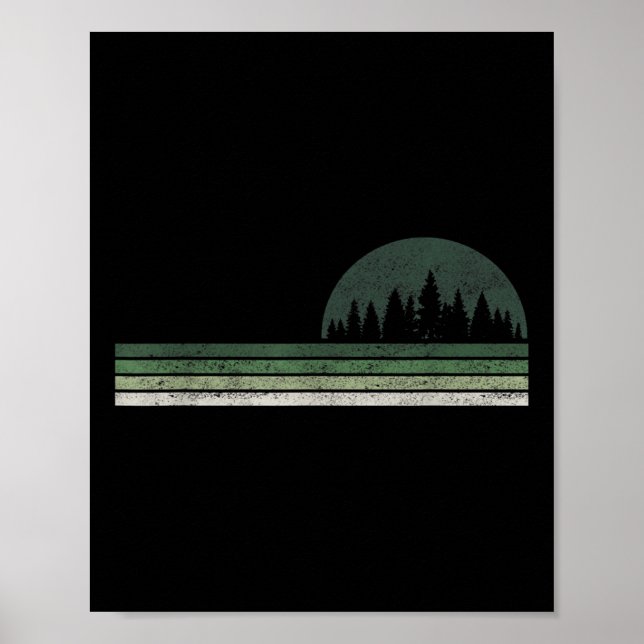 Affiche Arbres naturels forestiers Protection De l'environ (Devant)