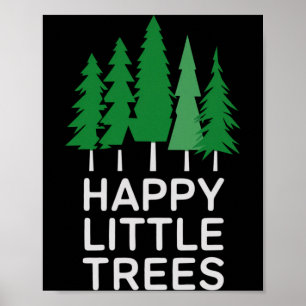Affiche Arbres Petits Heureux Drôles Camng