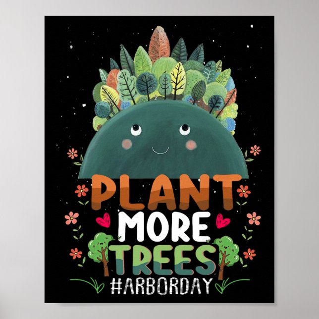 Affiche Arbres plantes Arbre Hugger Jour des terres Arbor  (Devant)