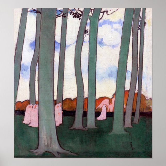 Affiche Arbres verts, Maurice Denis (Devant)