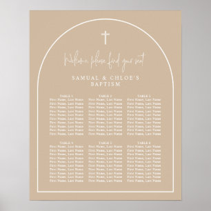 Affiche Arc beige minimal joint de christianisme