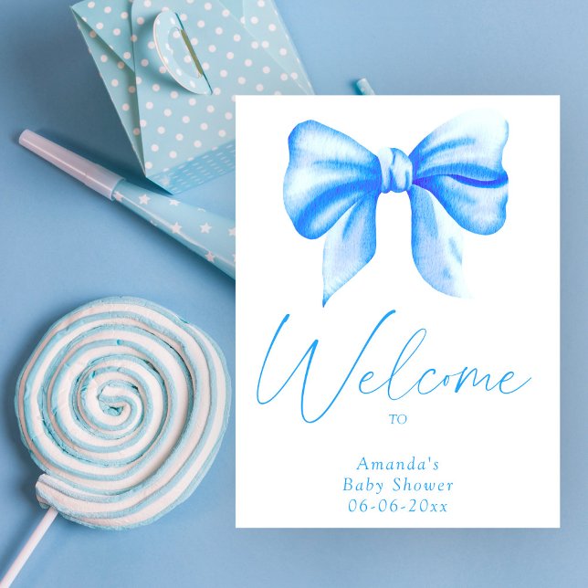 Affiche Arc bleu - baby shower de bienvenue (Créateur téléchargé)