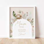 Affiche Arc bohème pampas herbe mimosa bar<br><div class="desc">Arc bohème pampas herbe mimosa bar Poster Articles correspondants disponibles.</div>