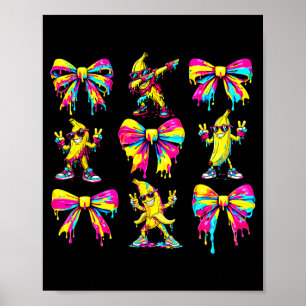 Affiche Arc coquet banane goutte enfants hommes femmes jeu