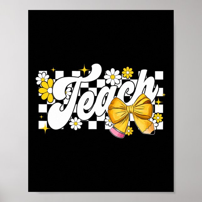 Affiche Arc Coquette Enseignant Remerciement Enseignant Re (Devant)