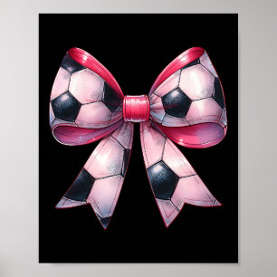 Affiche Arc Coquette Footballeur Fête des Mères Rose R