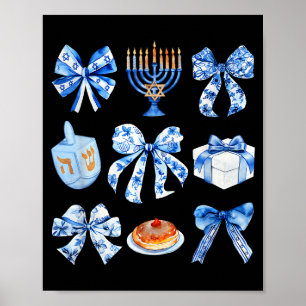 Affiche Arc Coquette Hanukkah Arc Juif Arc Chandelier Arc
