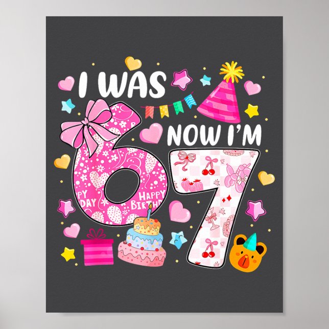 Affiche Arc Coquette Prépa J'avais 6 ans Maintenant j'ai 7 (Devant)