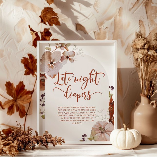 Affiche Arc d'automne citrouille Late nuit couches jeu Pos (Créateur téléchargé)