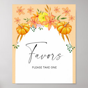 Affiche Arc d'automne - faveurs de la mariée s'il vous pla