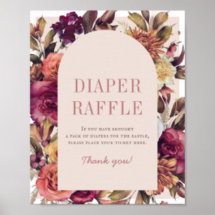 Affiche Arc de couronne d'automne Tan Baby shower Déchets